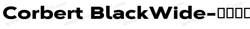 Corbert BlackWide字体转换